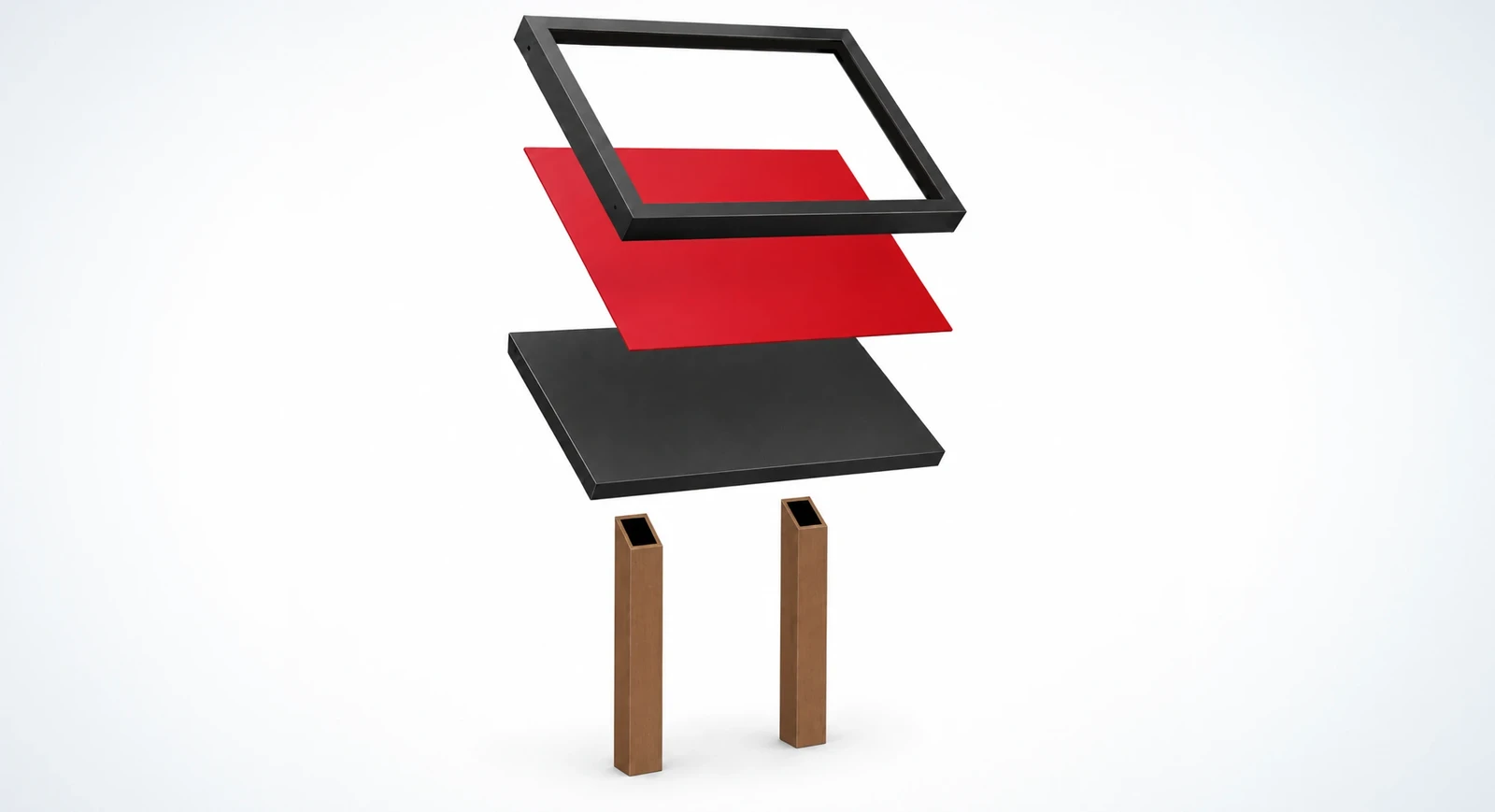 Outdoor Lectern Sign with Interpretation Panel