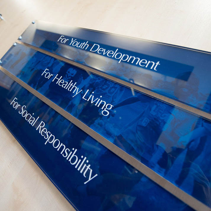 YMCA Strategic Priorities Sign