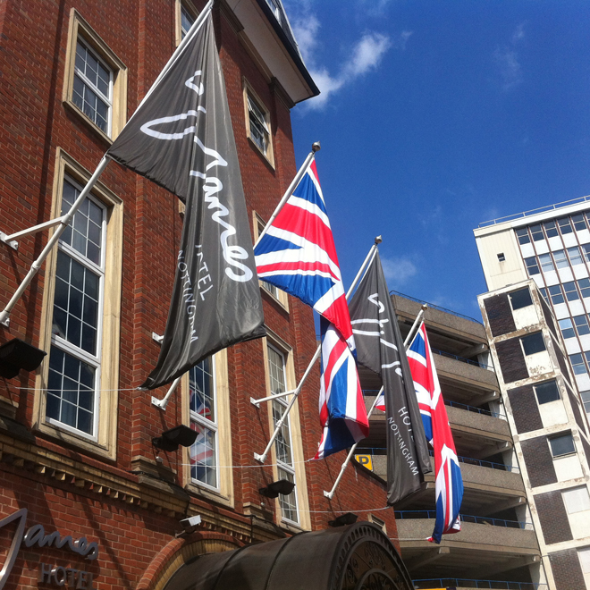 St James Hotel Flags
